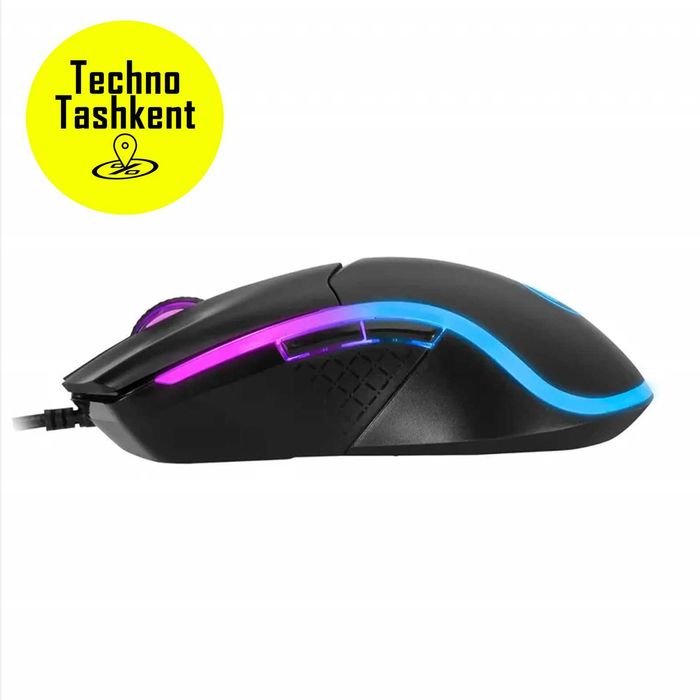 Игровая мышь для компьютера Marvo M358 Tepo 60 с RGB подсветкой, Usb