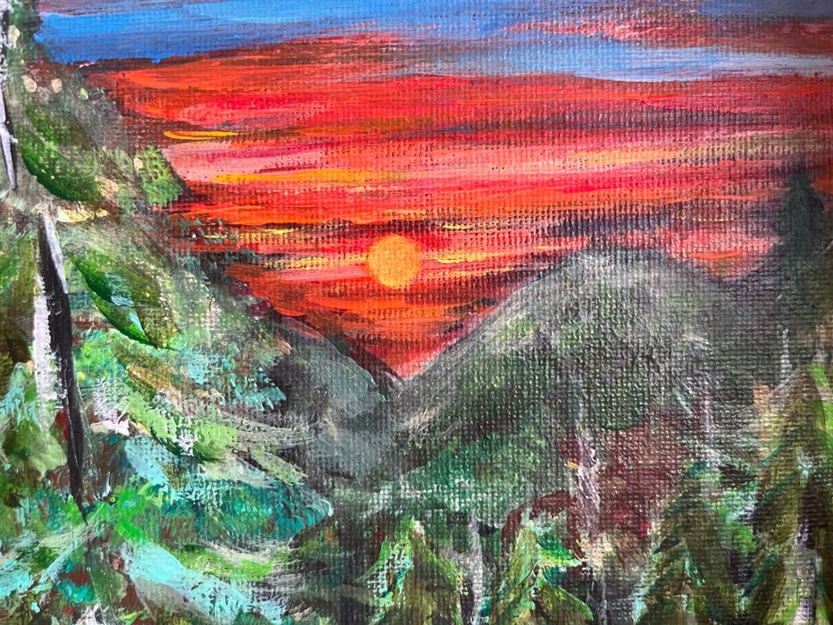 Авторска картина 70 x 50cm, ръчно рисувана върху платно