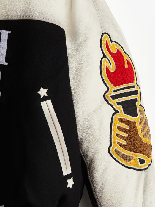 H2 HERON PRESTON Bomber H&M Jacheta de Baseball din Piele