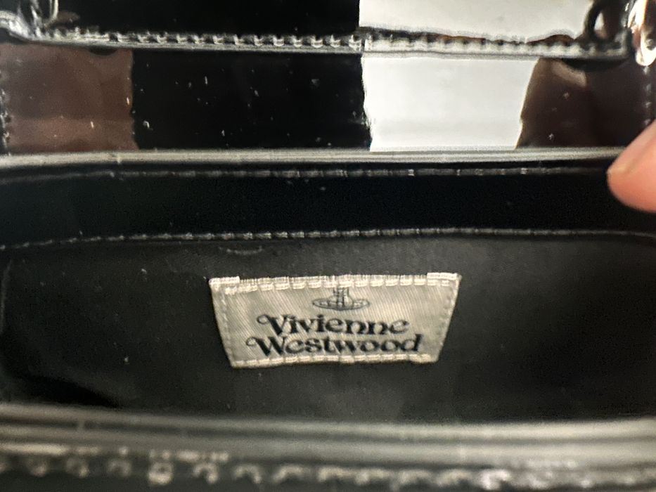 Geanta Vivienne Westwood small Hazel piele noua