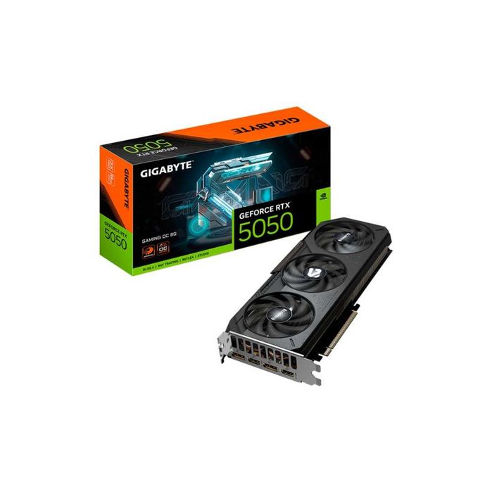 Новая Видеокарта Gigabyte RTX 5050 8gb (3кулера)Распечатанный Red Geek