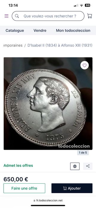 Moneda/medalion de argint