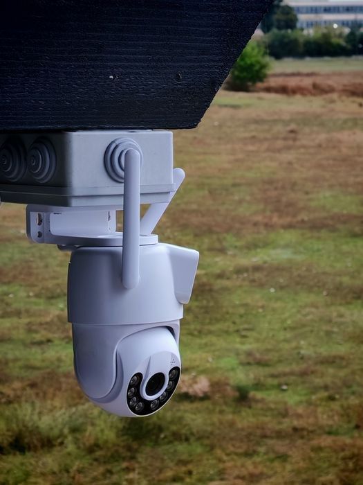 Camera supraveghere IP dubla  wifi rotativa 360 UHD