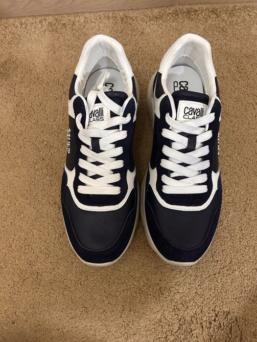 Cavalli class мужские кроссовки кожаные 44,45раз