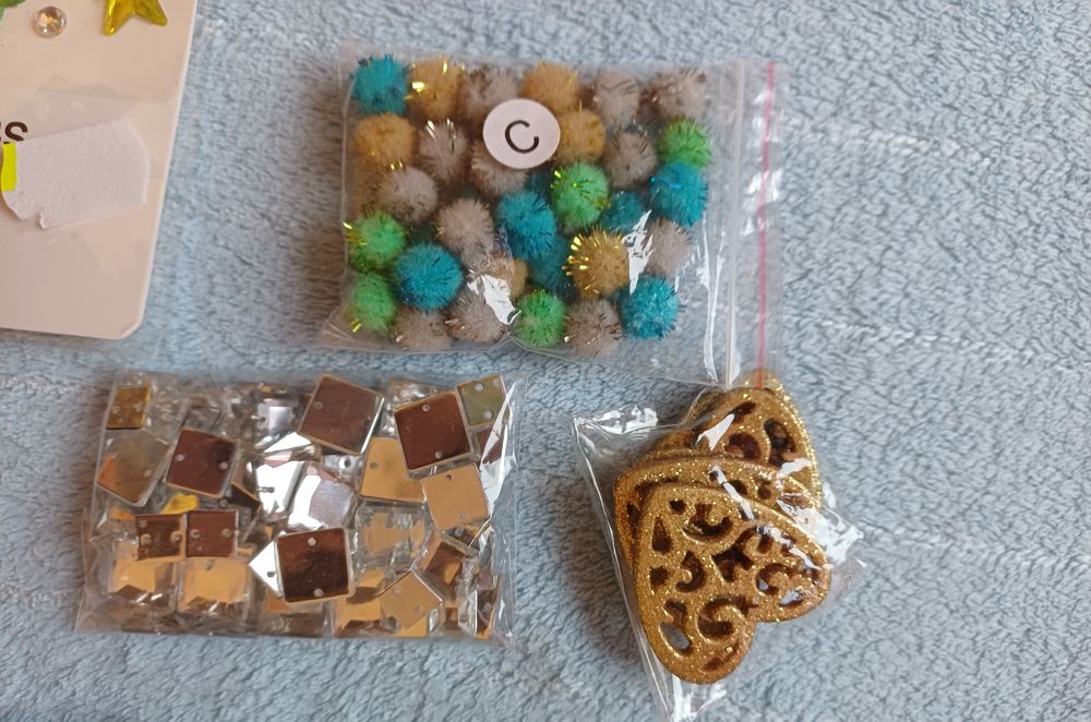 Голям лот материали за бижута, крафт и декорации