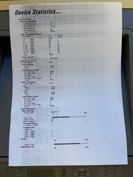 Imprimanta laser lexmark E460dn