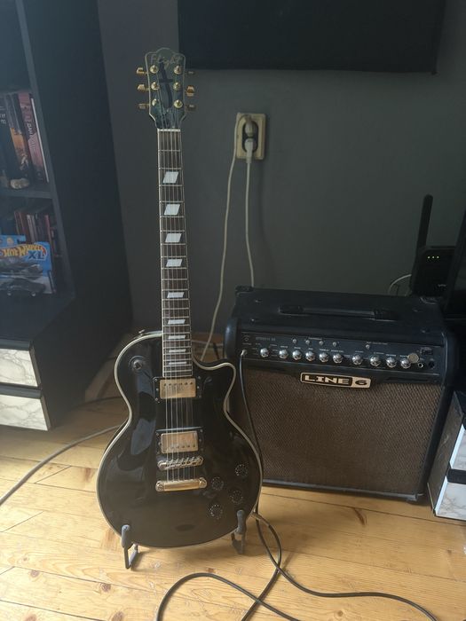 ПРОМОЦИЯ с подаръци - Електрическа китара Les paul и кубе Line6
