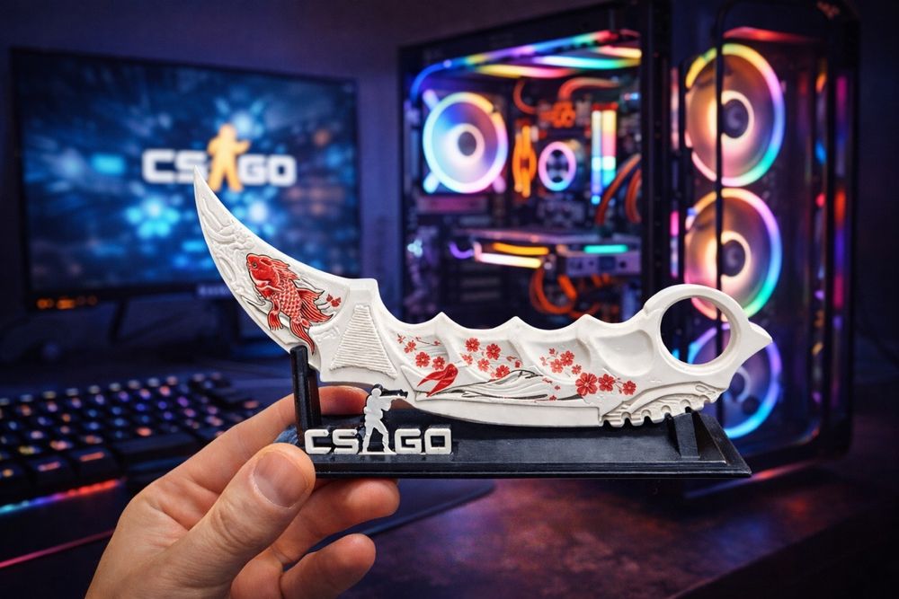 CS:GO Карамбит + стойка 3D