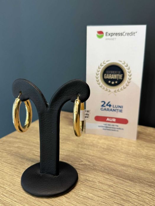 (AG51) Cercei aur 9k 4.82g b11762 - Garantie 2 ani!