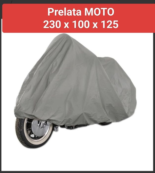 Prelata Moto Impermeabila , material gros cu interior plușat 230x125cm