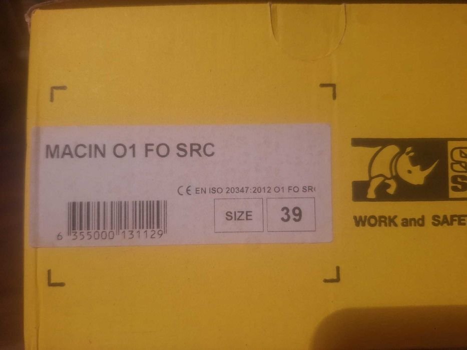 Bocanci de protectie, Rhino Safety, piele cu bombeu metalic