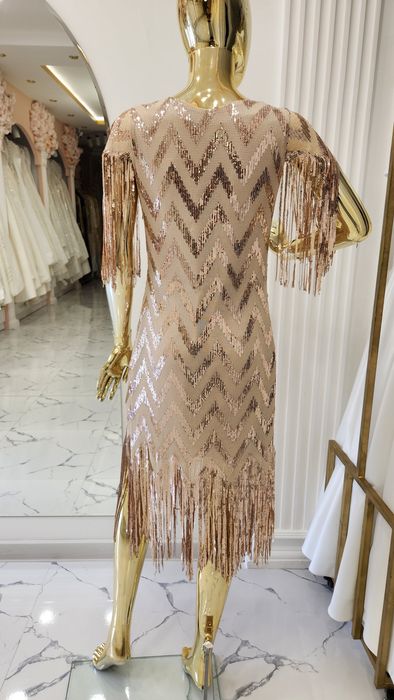 Золотисток вечерное платье