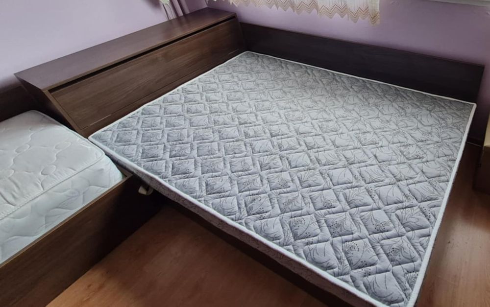 Спалня с нов матрак 120/190см, ракла и скрин