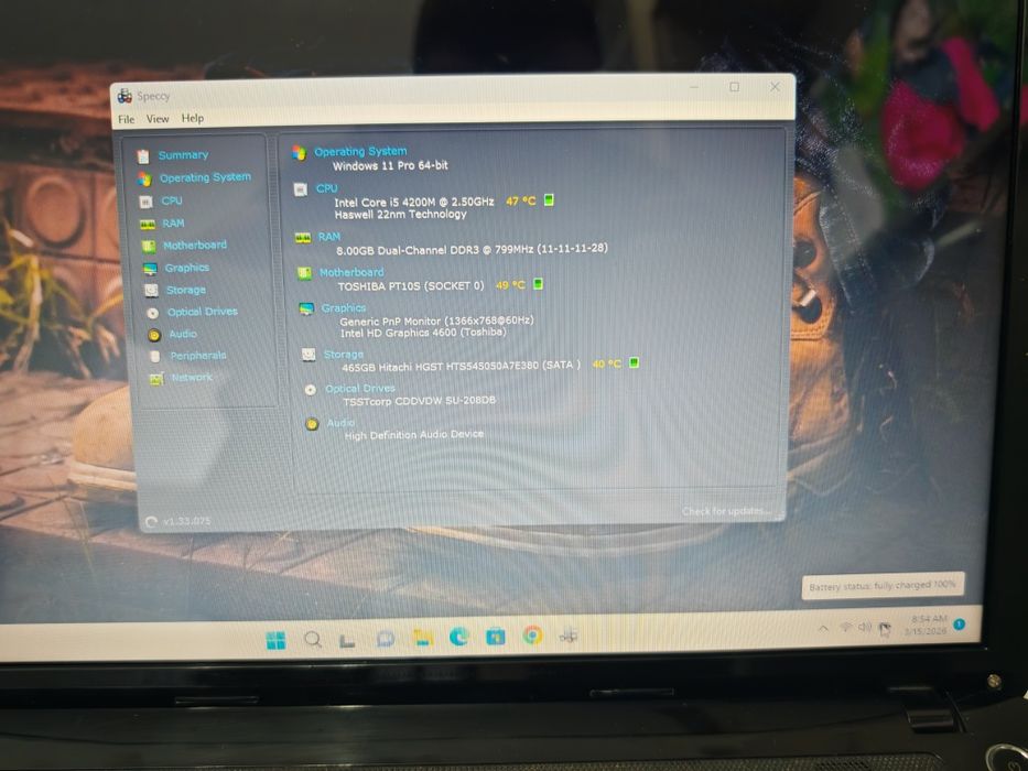 Toshiba Satellite i5 gen4