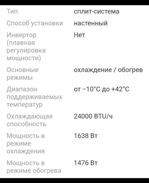 Кондиционер новый