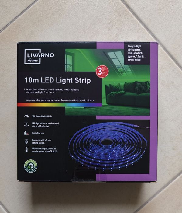 10м LED лента с дистанционно и настройка на цвета