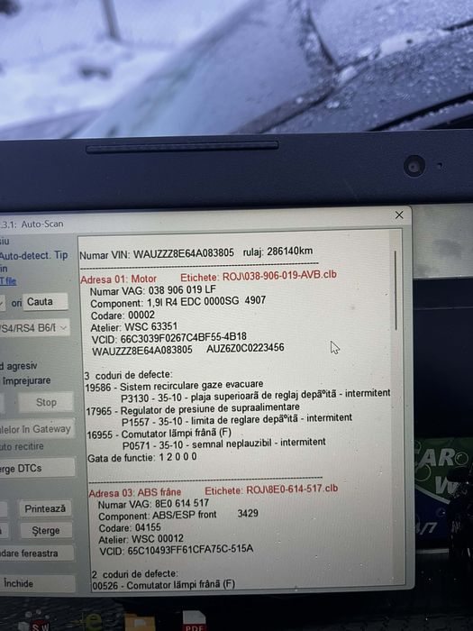 Audi A4 1.9 TDI 74 kW, 2003 (09/2003)fără ITP,RCA