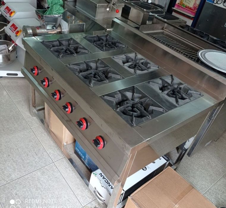 Газ плита 6 конфорки газ плита Gaz plita газ плита из нержавейки gazpl