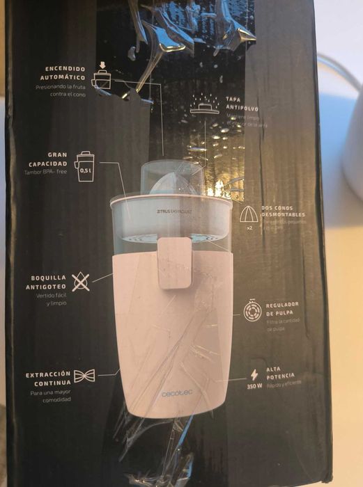 Storcator Electric Cecotec Zitrus TowerAdjust Easy 0,5 L 350W Negru