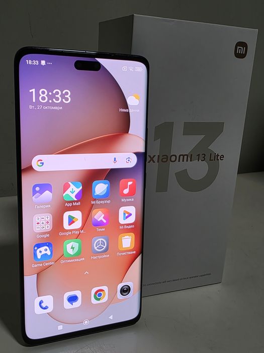 Xiaomi 13 Lite (8GB / 256GB) – Черен, Отлично състояние, Пълен комплект