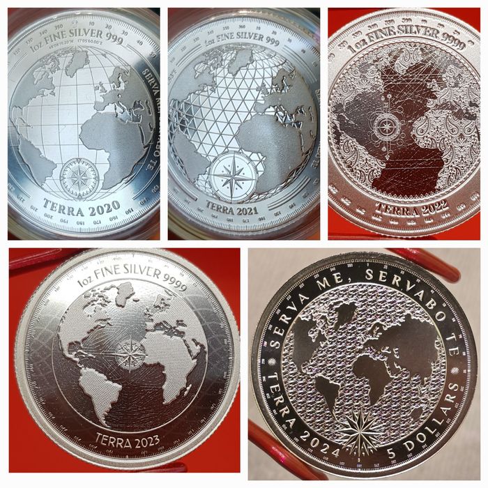 Slovacia Icon Chronos Terra Vivat Eq Magnum complete monede argint 999