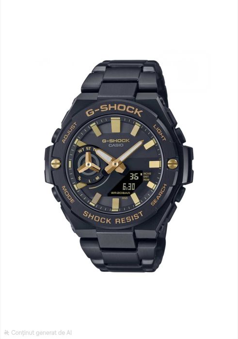 Ceas Sport Barbati Casio g shock GST B500D full metal black- gold , Nou.Garantie 2ani