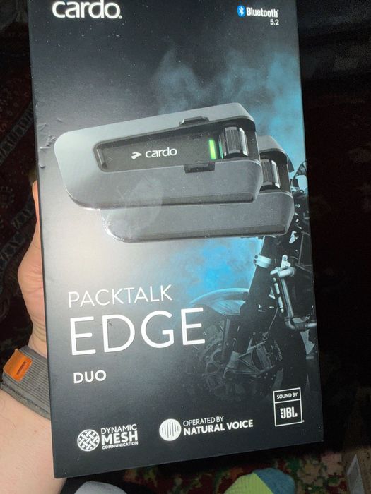 Cardo Packtalk Edge Duo – Sigilat / Nou în cutie (Pachet dublu 2 unități)