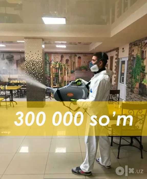 250 000 сум дезинфекция микробы бактерии вирусы насекомые