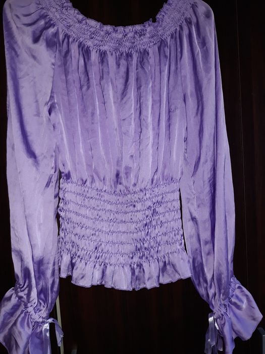 Bluza matase lila