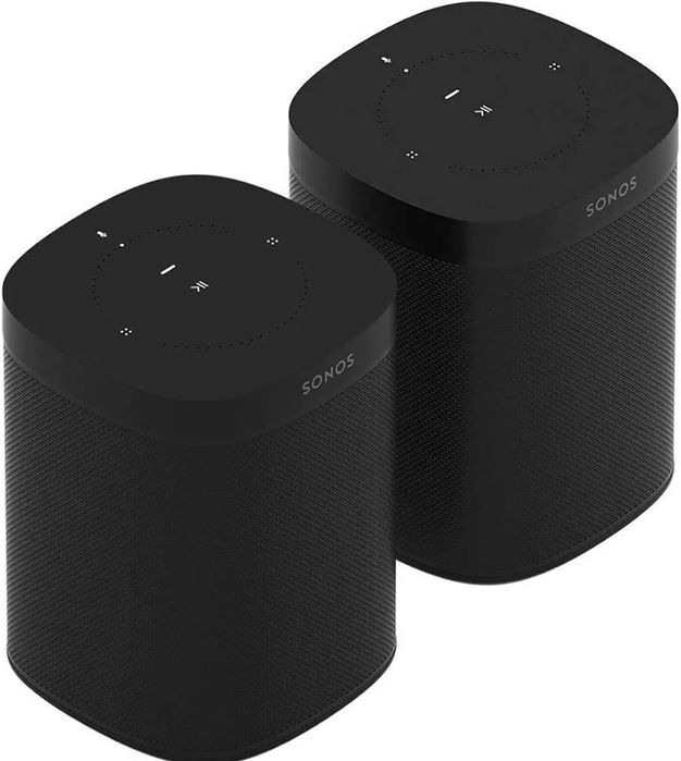Sonos ONE SL × 2 Boxe SET Stereo WiFi, Multiroom Negre Impecabile
