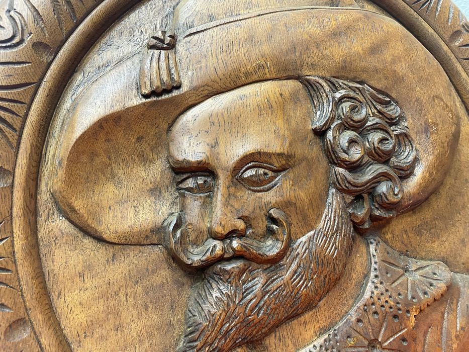 Голямо пано за стена дърворезба  тик