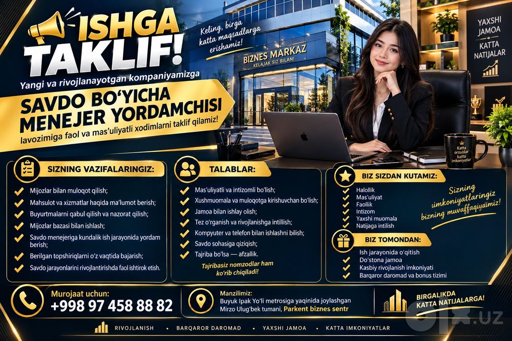 oʻz biznesingiz in biz bilan quring