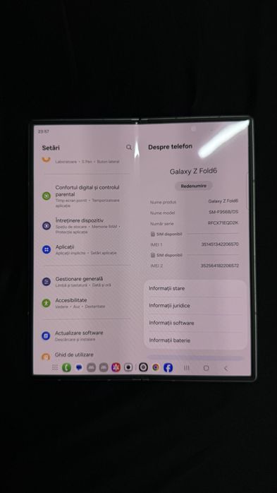 Vand Samsung fold 6 impecabil