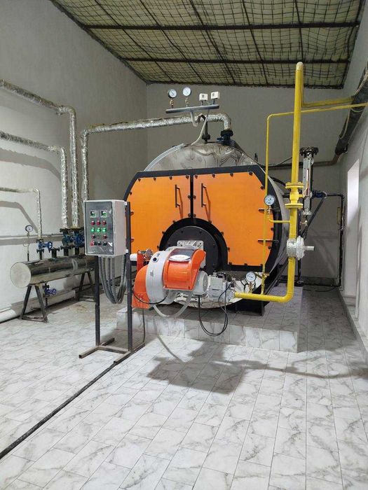 Паровой котел 3 т/ч (рабочее давление 12 бар, работает на газу)