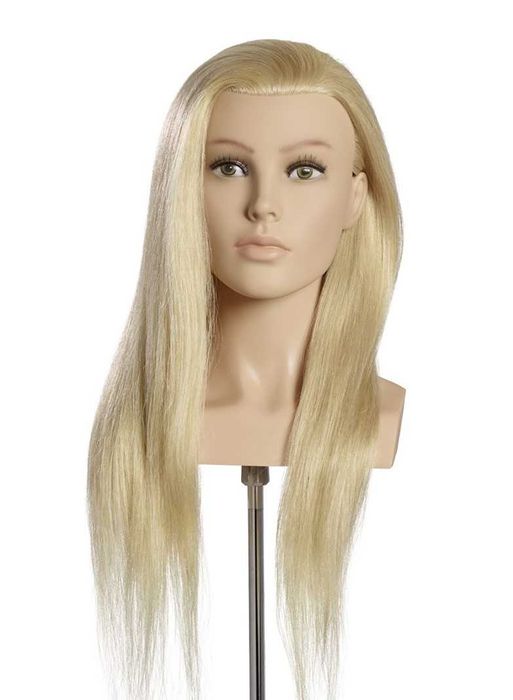 Cap manechin coafat par natural, Louisa 60cm L’IMAGE, blond platinum