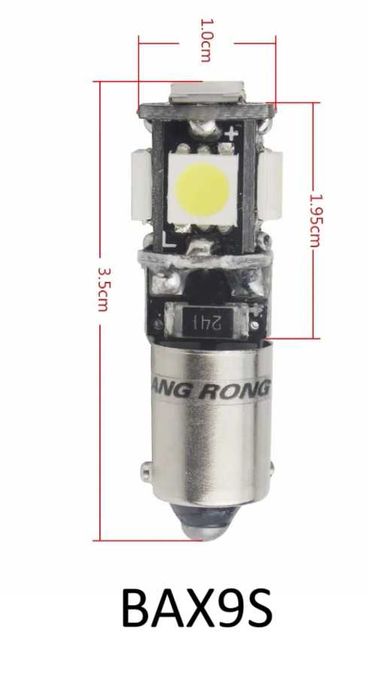 BA9S / BAX9S / BAY9S / BAW9S LED крушки 9 мм