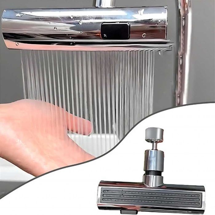 Актуализация на 3-в-1 смесител: 360° Въртене, Пръскане, Спестяване