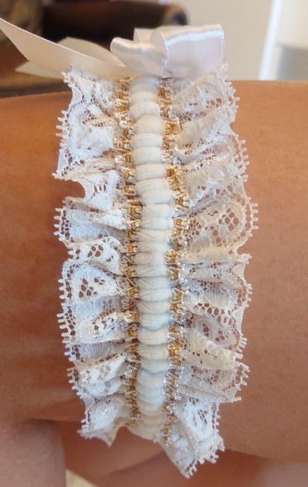 Jartiera mireasa NOUA hand made 100% in Romania Bridal garter