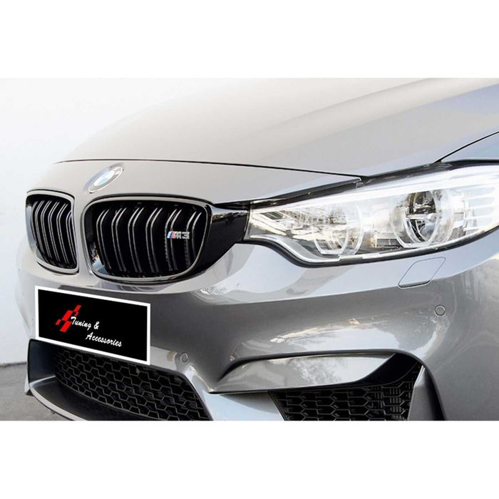 М3 М Бъбреци Решетки Двойни за BMW БМВ F30 Ф30 Нови! Черен Пиано Лак!