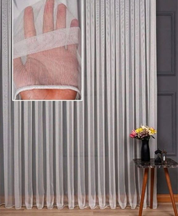 Тюлени пердета 6 метра готови ушити с куки.