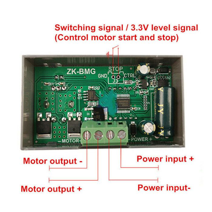 Regulator variator de turatie PWM DC 9-60V 12A 500W. Nou ambalat!