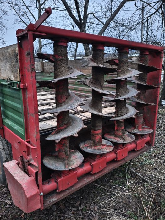 Mig de gunoi 6 t, remorca împrăștiat bălegar, gunoiera