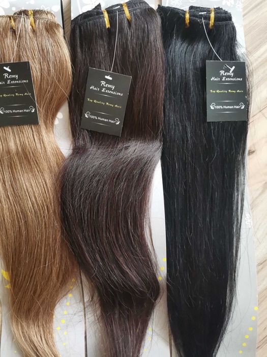 Екстеншън естествена коса Remy