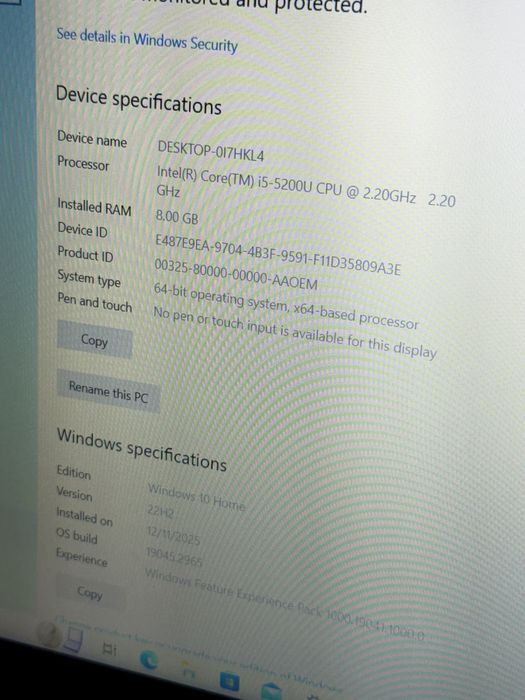 Laptop ACER Aspire E15