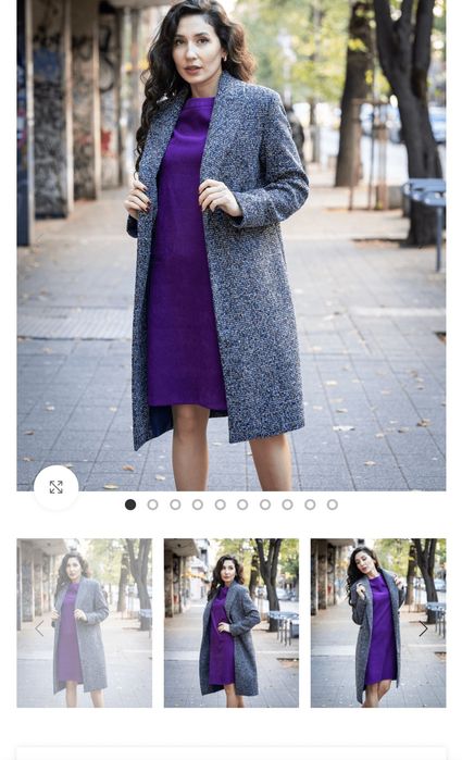 Дамско двуредно палто