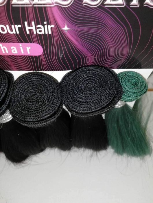 7 броя треси 100% естесвен косъм