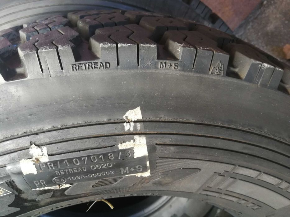 4 тежкотоварни гуми Нов-Регенерат R19.5 305/70 148/145M M+S Germany