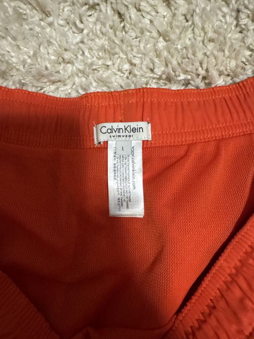 Short portocaliu de baie Calvin Klein