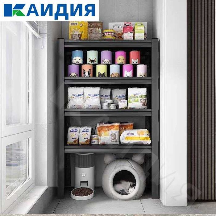 Стеллаж для ванной / кухня / балкон / регулируемые полки / безопасный