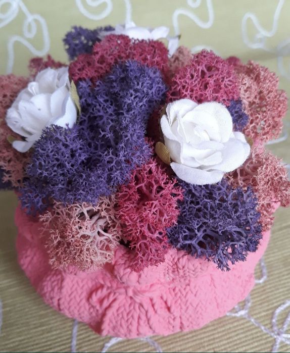 Кашпа със скандинавски мъх